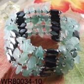 36inch Green Aventurine Magnetic Wrap Bracelet Necklace All in One Set